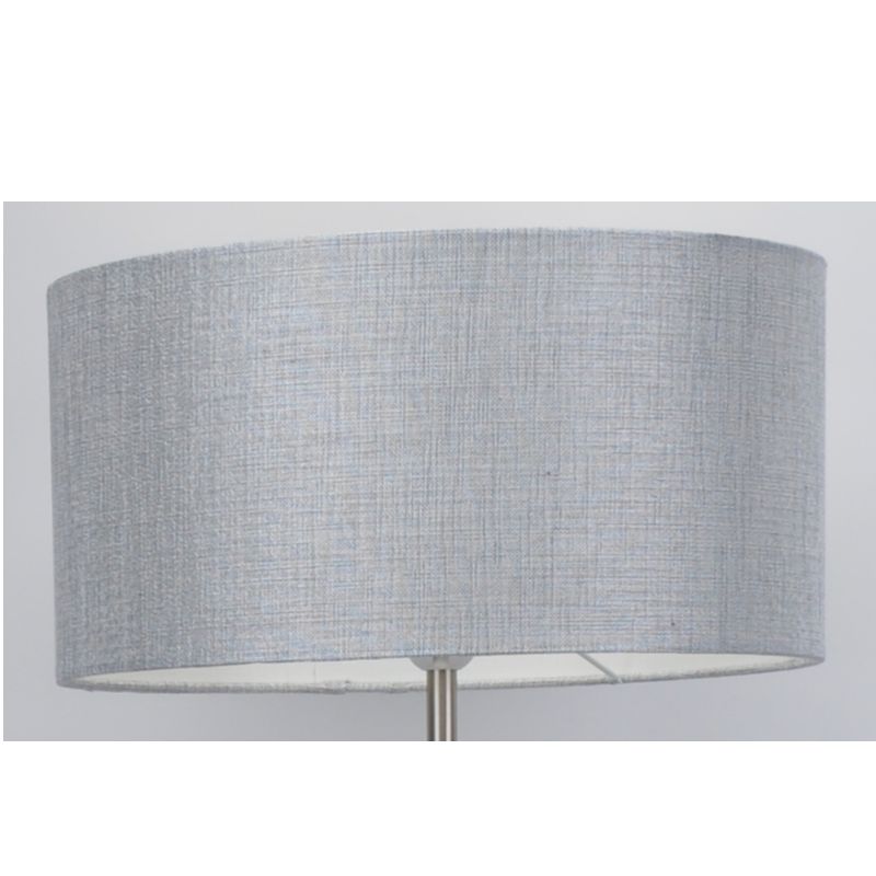 Lampa podłogowa z abażurem z tkaniny lnianej