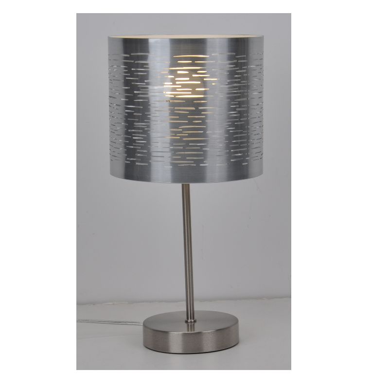 Nowoczesna lampa stołowa z abażurem wycinanym laserowo