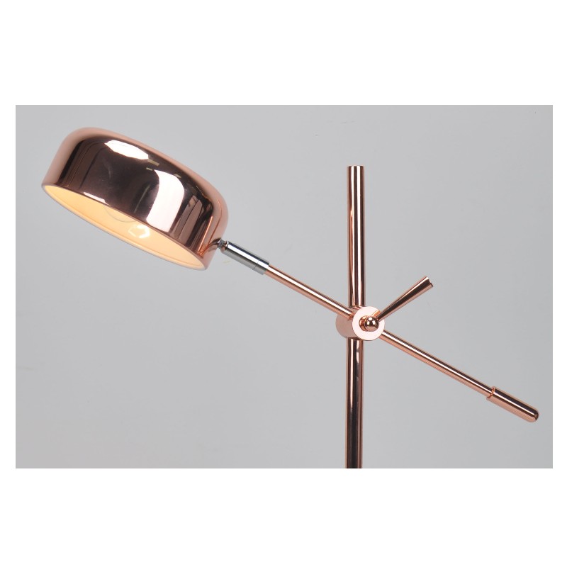 Lampa stołowa z metalowym kloszem i funkcją regulacji