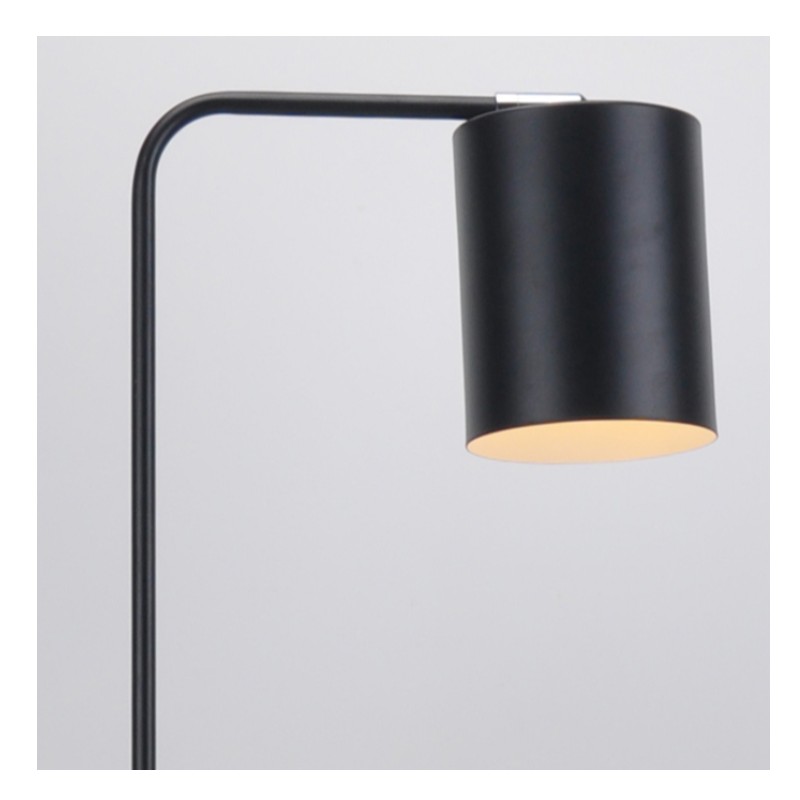 Lampa podłogowa z metalowym kloszem i regulacją funkcji klosza