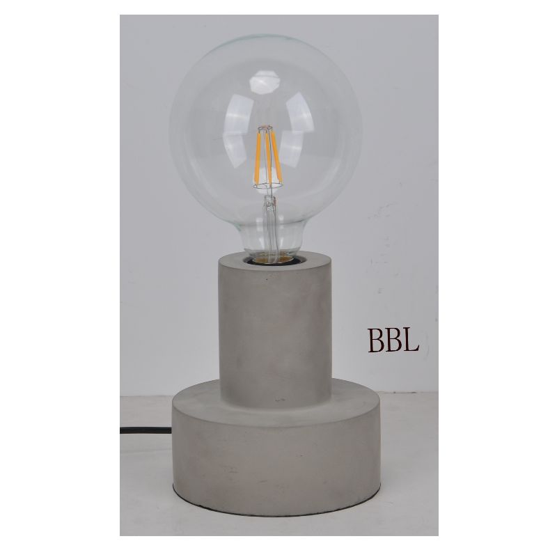 Lampa stołowa z 2-poziomową betonową podstawą