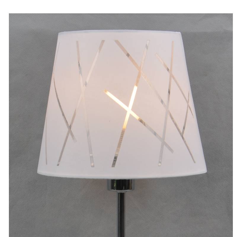 Lampa stołowa z abażurem z przezroczystej akrylowej podstawy