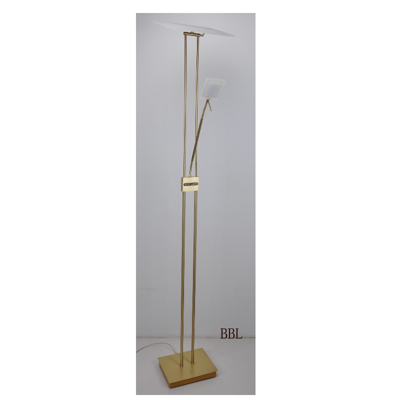 Lampa podłogowa LED matka i syn z dotykowym ściemniaczem na korpusie lampy