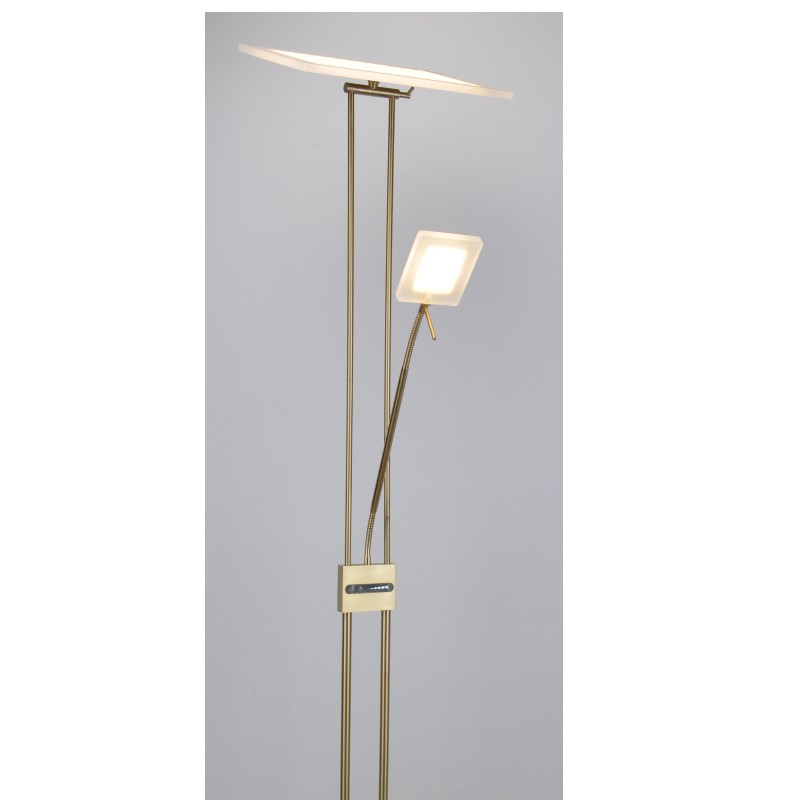 Lampa podłogowa LED matka i syn z dotykowym ściemniaczem na korpusie lampy