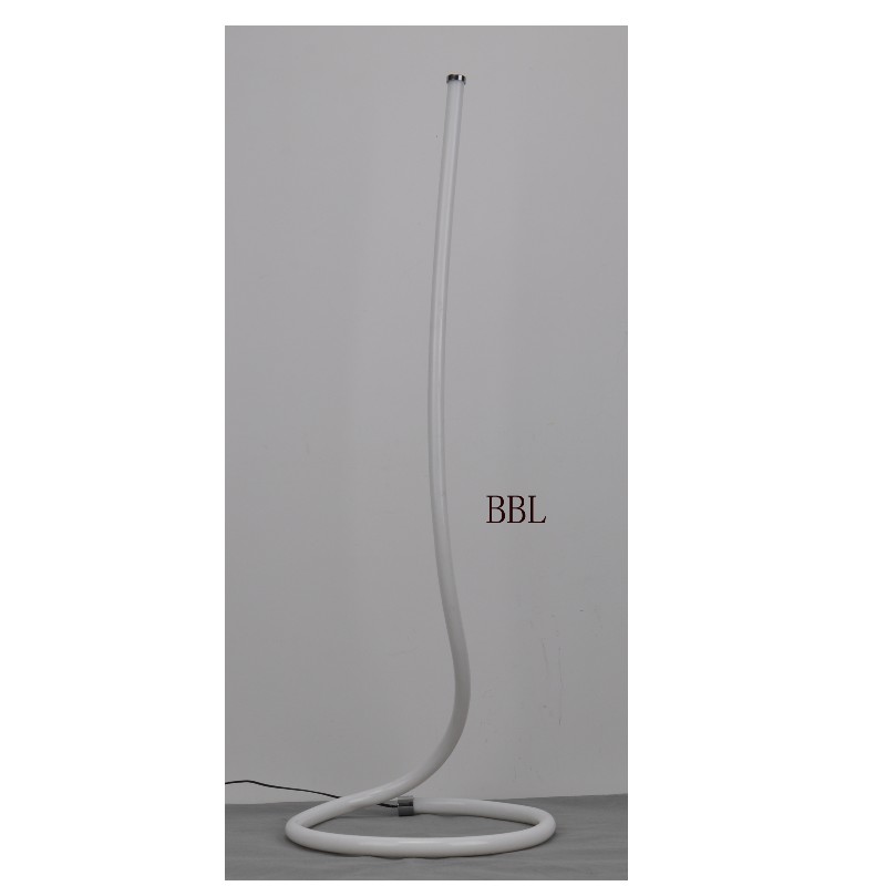 Lampa podłogowa LED z okrągłą akrylową rurką