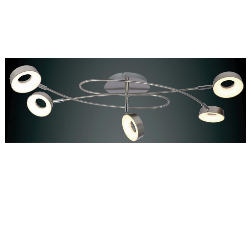 Wysokie napięcie LED spot light-5, z okrągłym plastykowym odcieniem