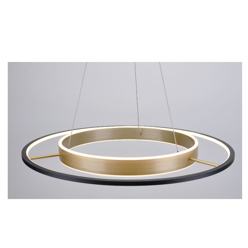 Lampa LED z metalowym pierścieniem dwupoziomowym
